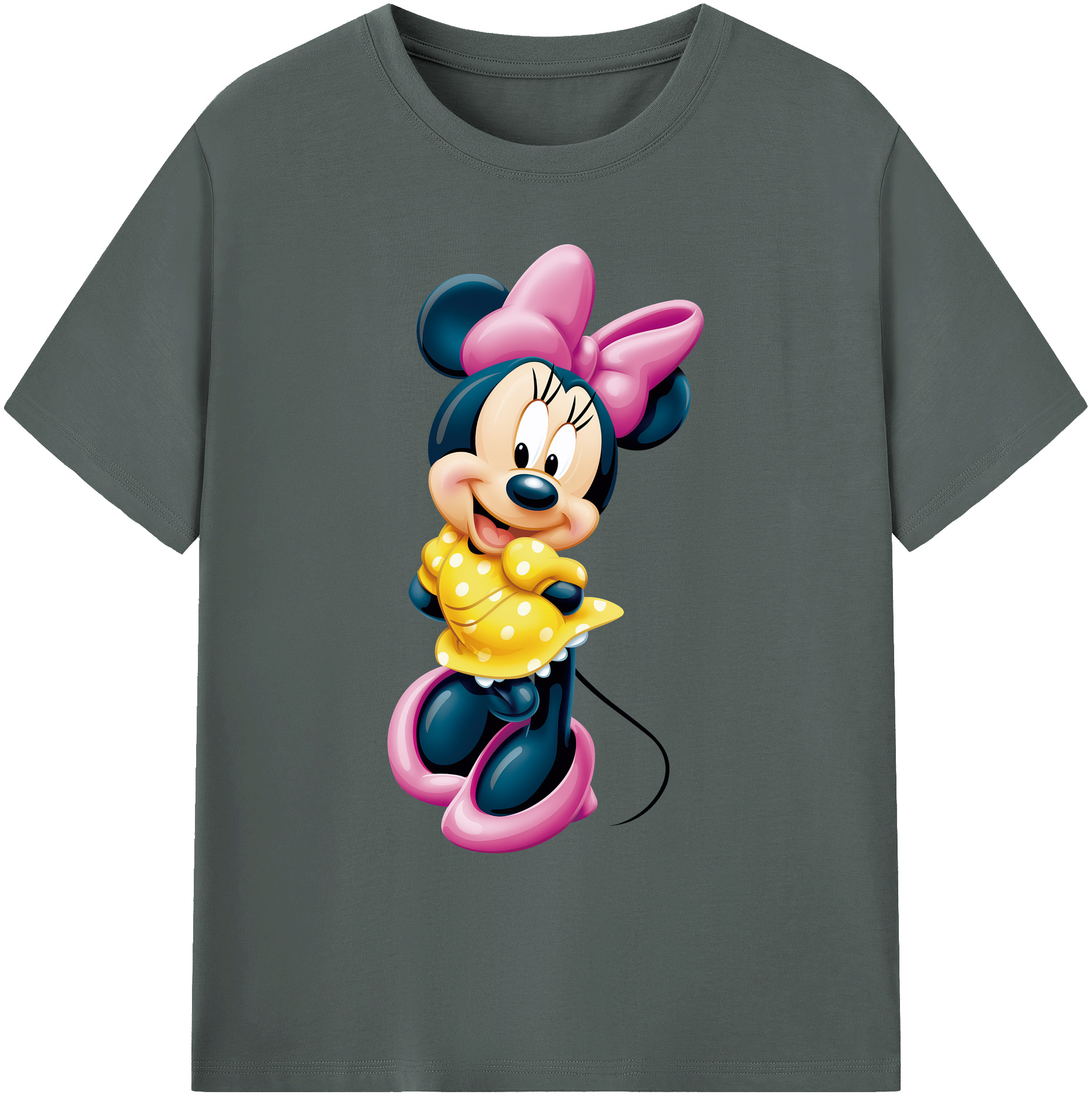ミッキーマウス Mickey Mouse 綿100％ メンズ半袖Tシャツ｜肌触りやわらか＆通気性
